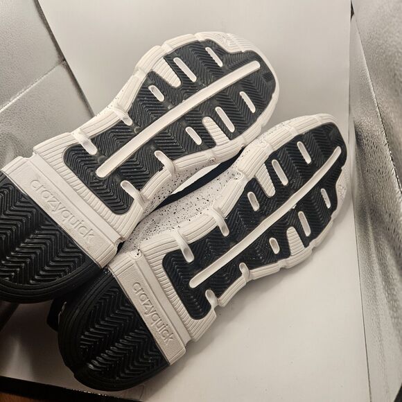 Adidas CrazyQuick Black And White Basketball Shoe 18‎ US Mens \